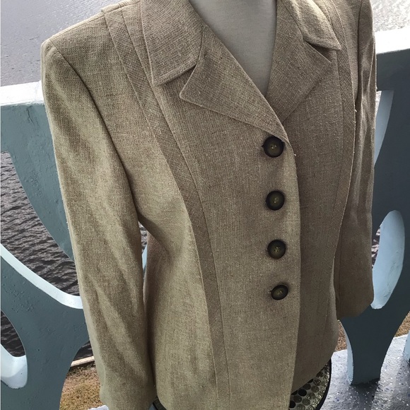 Valentino Boutique Tessuto Cloth 4 Button Blazer Jacket Vintage Size 12 Italy - Picture 1 of 16